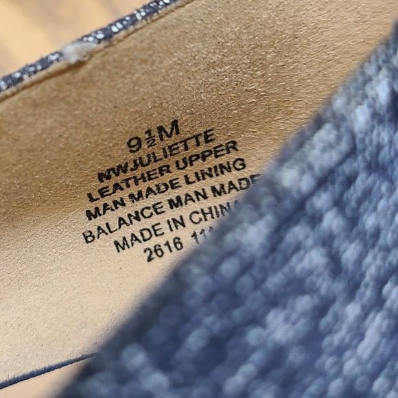 Nine West Juliette Blue Leather Platform Heels size 9.5 - Picture 9 of 12